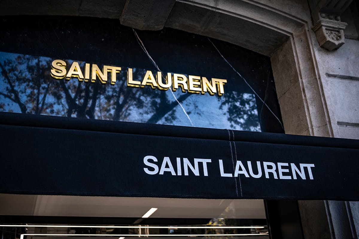 Saint Laurent store sign