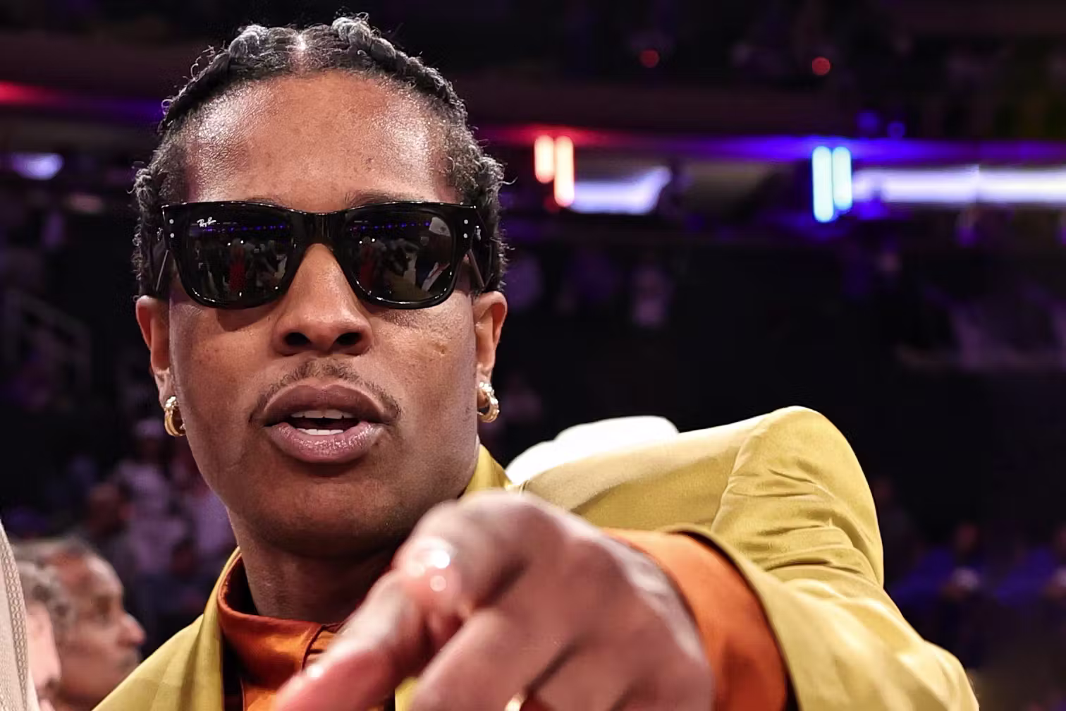 asap rocky the knicks saint laurent 2026