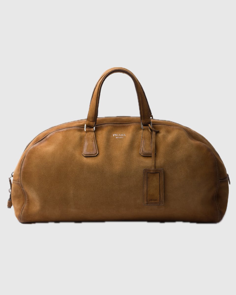PRADA – Suede Duffle Bag